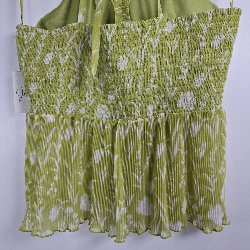 Japna Cropped Tie Behind Full Accordian Pleat Triangle Cup - Picture 7 of 10